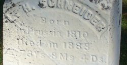 Louis Henry Schneider Wheatland Cemetery