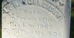 Louis Henry Schneider Wheatland Cemetery